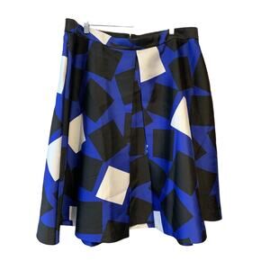 Lane Bryant Women's Plus Size 20 multi color Black blue White Flared Skirt